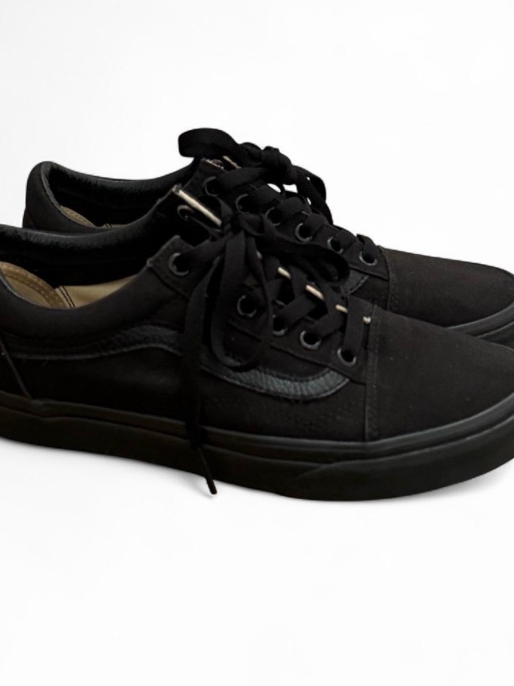 Vans old skool all black shoes